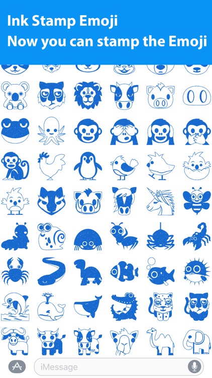 Emoji.Stamp - Ink Stamp Emoji Sticker for iMessage screenshot-3