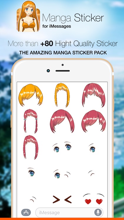 Manga Girly Stickers Pack for iMessage screenshot-4