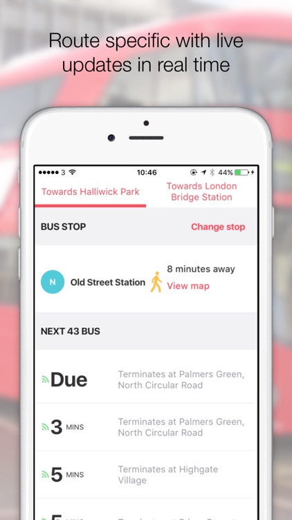 My London TFL Bus Times - 262