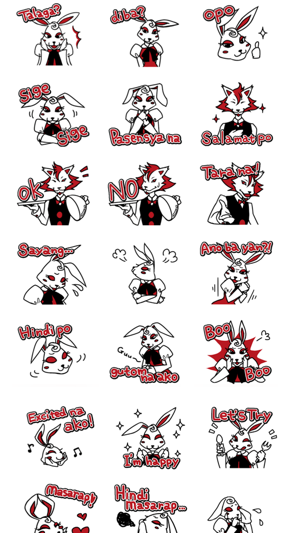 Rabbit and Wolf - Tagalog sticker, Philippines(圖1)-速報App