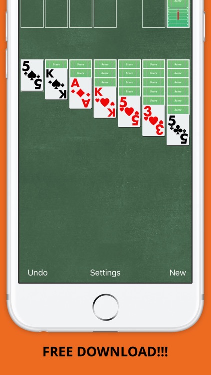 Football Solitaire Touchdown Score! Card