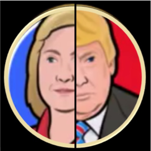 Hillary vs. Trump Heads or Tails Icon