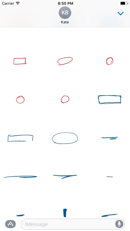 Correction and Highlight Stickers for iMessage