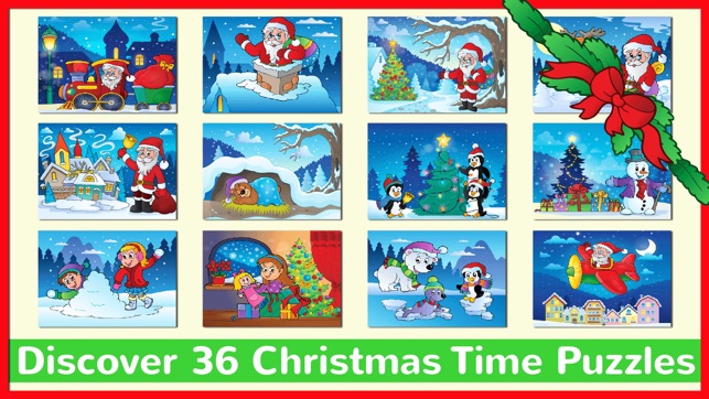 Christmas Jigsaw & Puzzles Games Free For Toddlers(圖1)-速報App