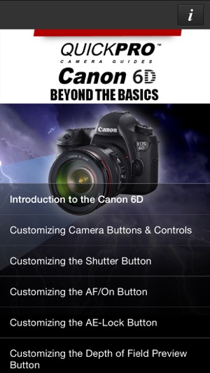 Canon 6D Beyond the Basics from QuickPro