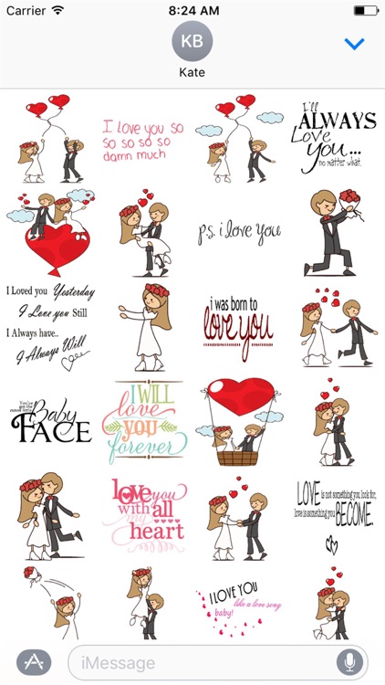 I Will Love You Forever Stickers