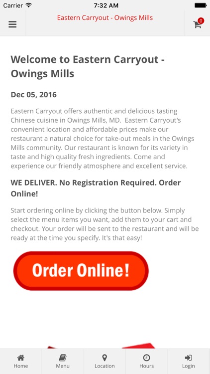 Eastern Carryout Owings Mills