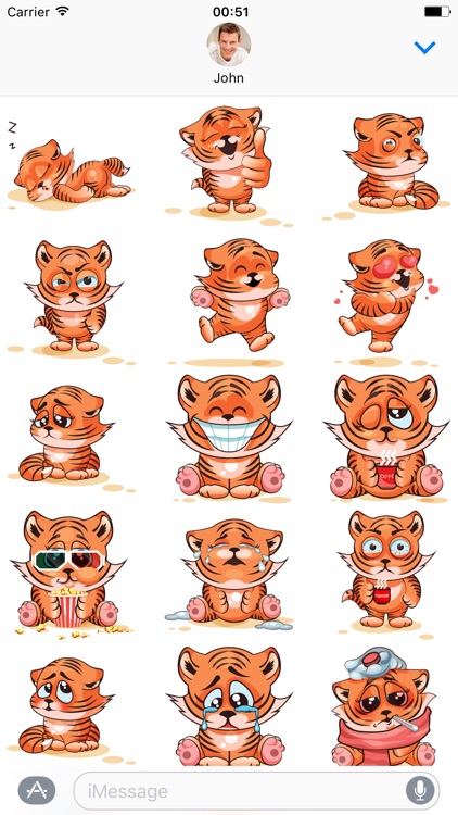 Tiger - Stickers for iMessage