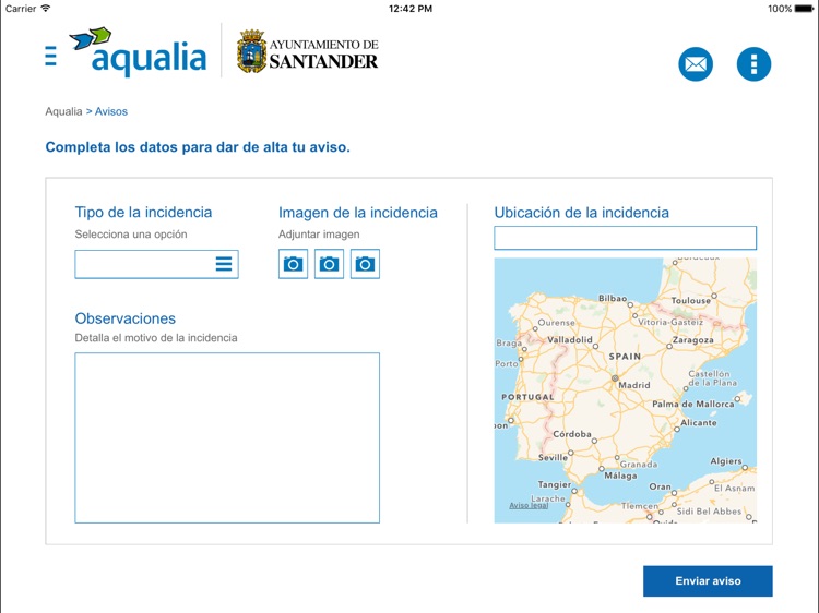 SmartWater Santander para iPad screenshot-3