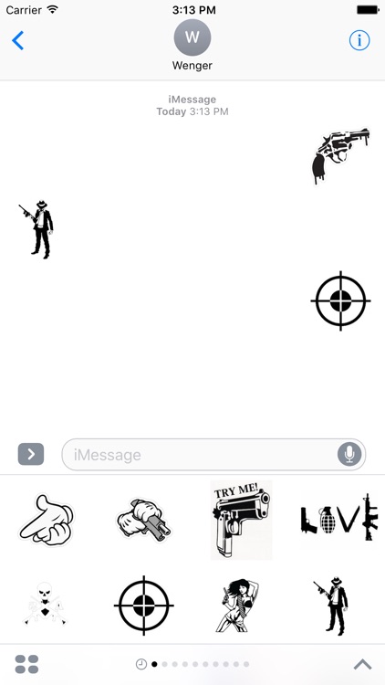 Gun Moji Stickers