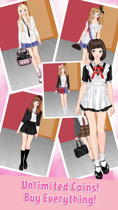 How to cancel & delete School Uniform Beauty Girl Dress Up Prom Salon from iphone & ipad 2