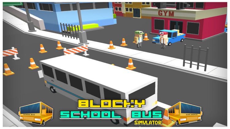 Blocky School Bus Simulator 3D