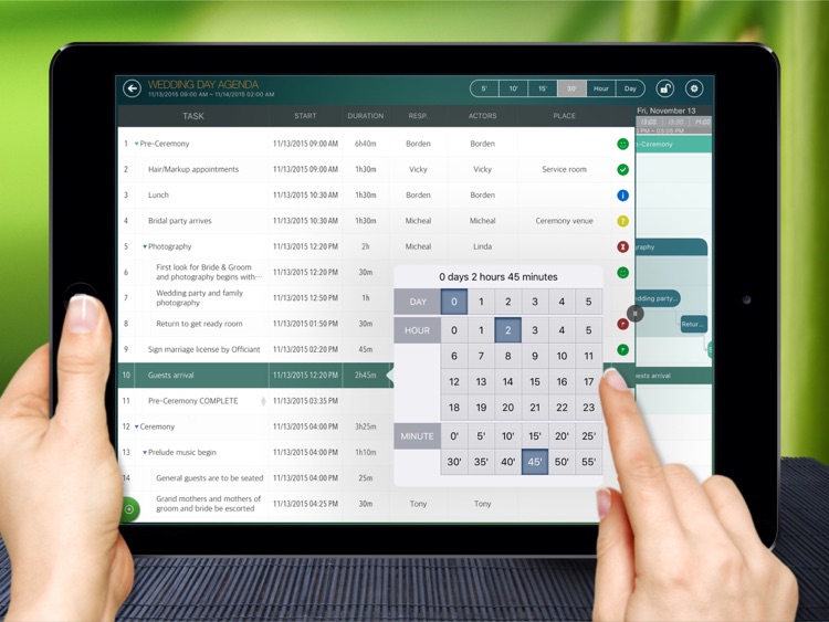 iAgenda - Schedule agenda on Gantt chart