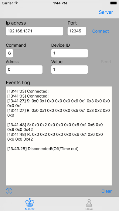 How to cancel & delete TCP ModBus from iphone & ipad 3