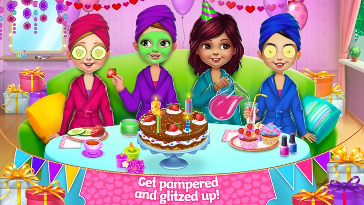 Spa Birthday Party - Nails, Hair, Dress Up & Cake