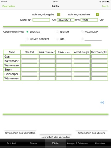 CSN-Haus Wohnungsübergabeprotokoll screenshot 3