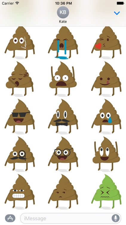 Poop Emoji Stickers