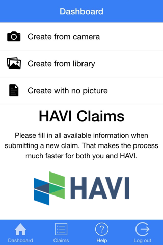HAVI Claims screenshot 3