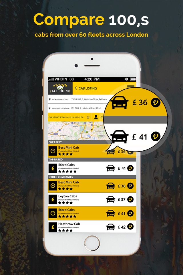 Taxi Guru - Compare and Book Local Cab in London screenshot 3