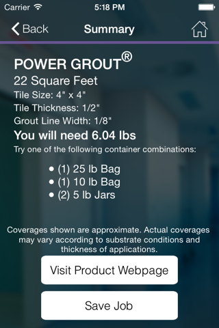 TEC™ Coverage Calculator screenshot 4