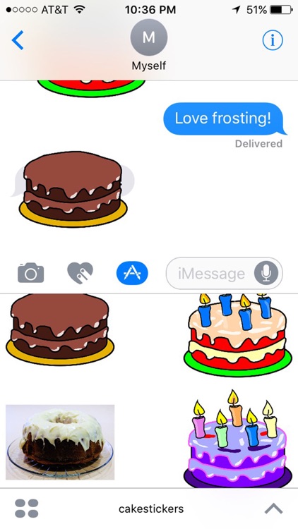 Cake Stickers for iMessage