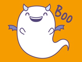 Fattie the Succubus disguising herself as a ghost to go to the Halloween party