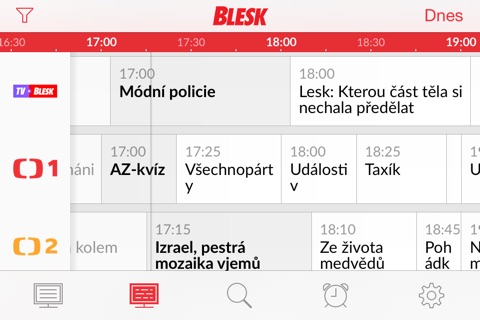 TV program Blesk.cz screenshot 2