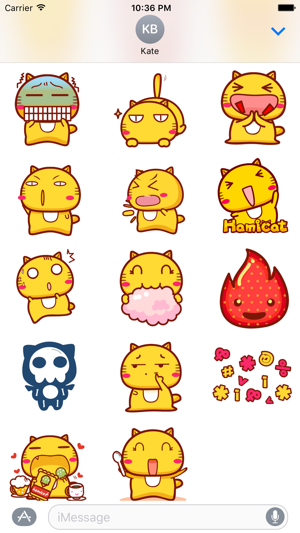 Hami cat sticker pack for iMessage(圖4)-速報App