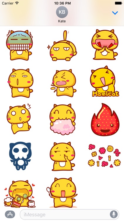 Hami cat sticker pack for iMessage screenshot-3