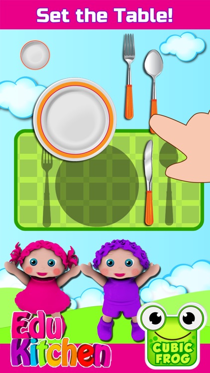 Toddler Kitchen Cooking Games-EduKitchen Girl Free screenshot-3