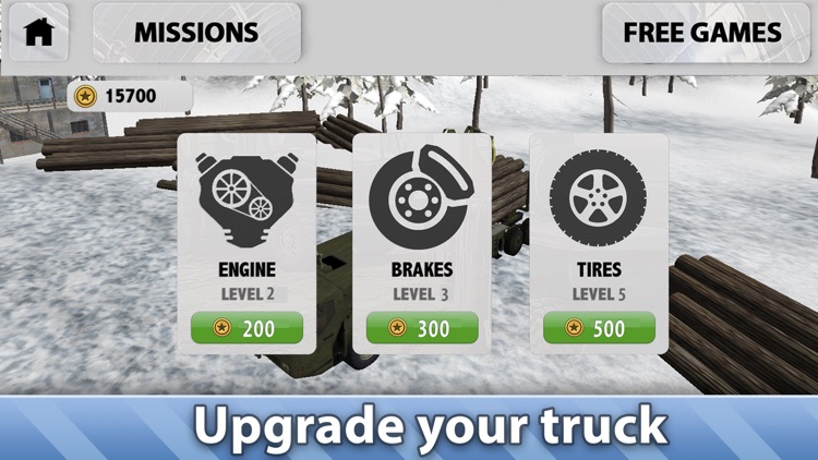 Winter Logging Truck Simulator 3D screenshot-3