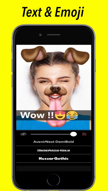 Faceu stickers - funny filters Dog face & Emoji