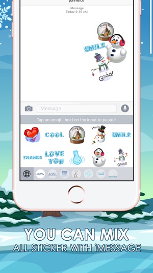 Frozen & Winter Stickers Keyboard Themes ChatStick(圖3)-速報App