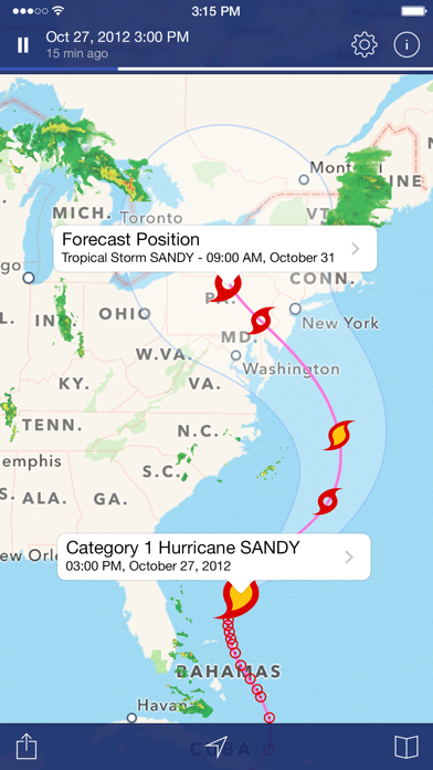 NOAA Radar Pro – Storm Alerts, Hurricane Tracker, Weather Radar and Forecast screenshot 4