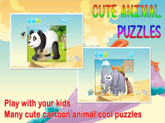 Animal Jigsaw Puzzles Educational Games for Kids