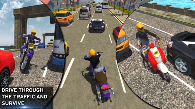 Bike racing Highway Traffic Wheeling 3D master(圖5)-速報App