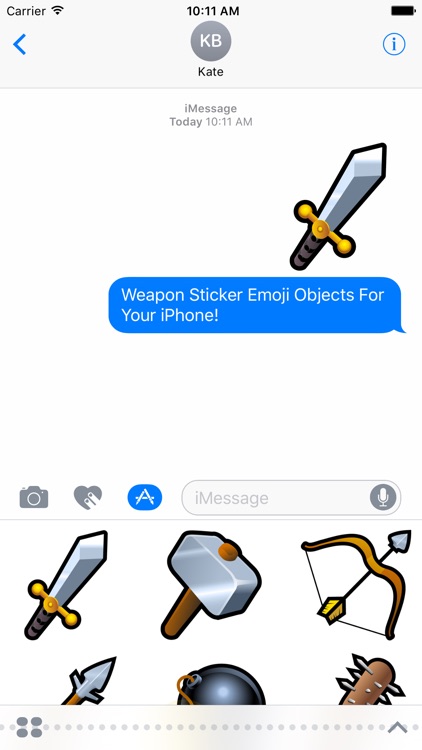Emoji Objects : Weapon Stickers