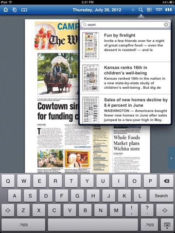 Wichita Eagle eEdition screenshot 2