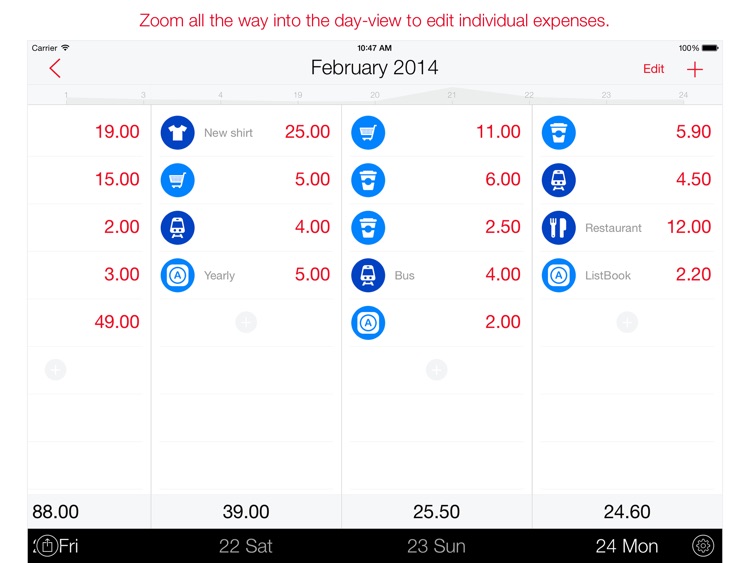 Next for iPad - Track your expenses and finances