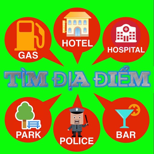 Tìm Địa Điểm : Nhà nghỉ , Trạm Xăng , ATM , Bus... icon