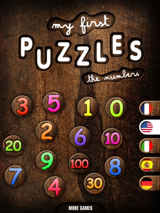 My First Wood Puzzles: Numbers HD