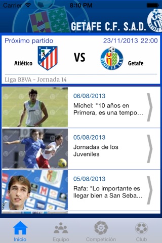 Getafe CF Aplicación Oficial screenshot 3
