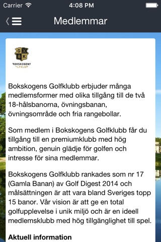 Bokskogens Golfklubb screenshot 3