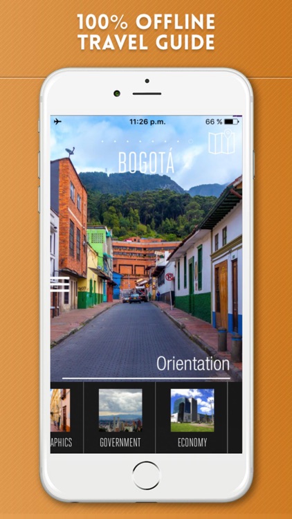 Bogotá Travel Guide with Offline City Street Map