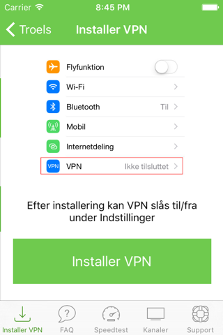 VPN-Byen screenshot 2