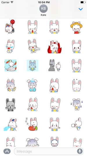 Baby Rabbit - Animated Stickers And Emoticons(圖3)-速報App