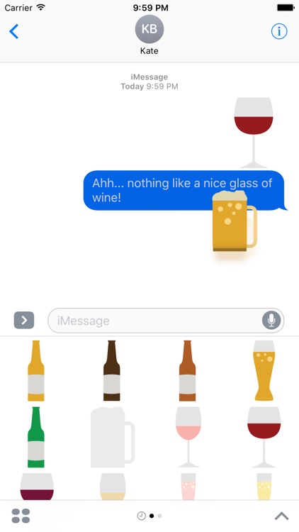 Beer and Wine Sticker Pack for iMessage