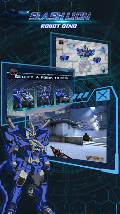 Lionbot - Robot Collecting, Building & Fighting screenshot 3