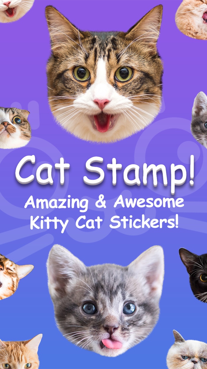 Cat Stamp Cute Stickers of Cats