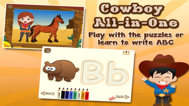 Cowboy All in 1 Games for Preschool Kids(圖2)-速報App